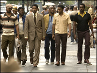 Common, Denzel Washington, Chiwetel Ejiofor and Idris Elba in Universal Pictures' American Gangster