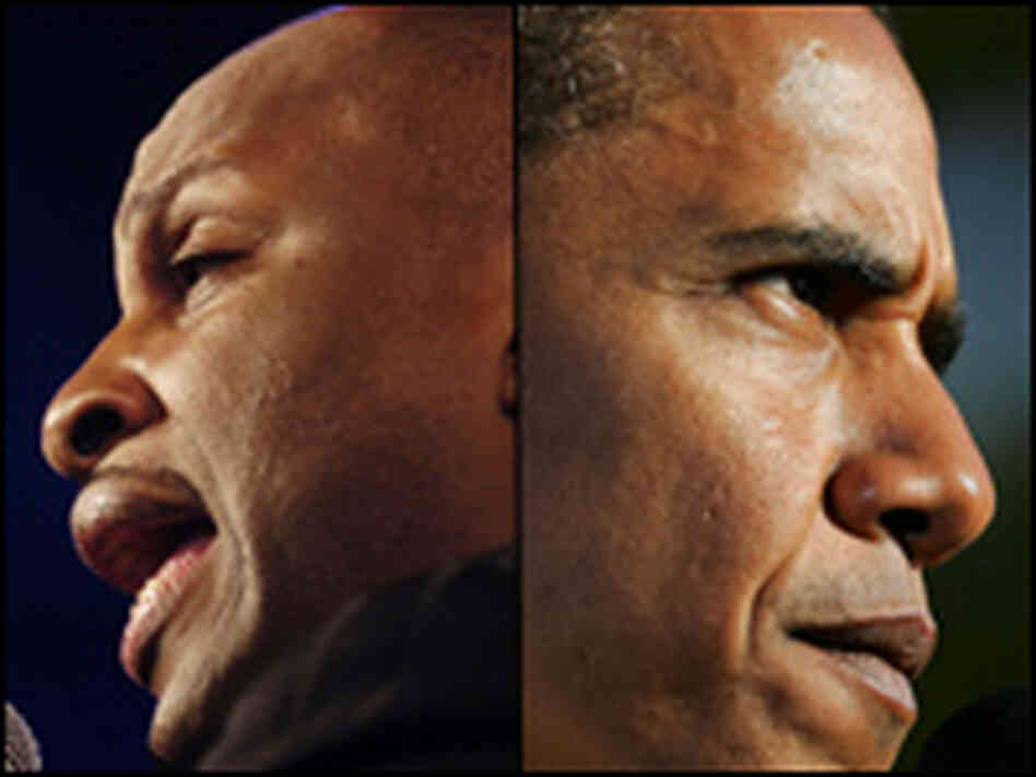 ev. Donnie McClurkin, (left), and Barack Obama, (right) ev. Donnie McClurkin, (left), and Barack Obama, (right)