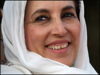 Former Pakistani Prime Minister Benazir Bhutto