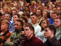 An Iowa crowd