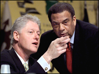 Andy Young and Bill Clinton