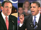 Huckabee and Obama Huckabee and Obama