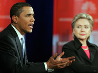 Obama and Clinton