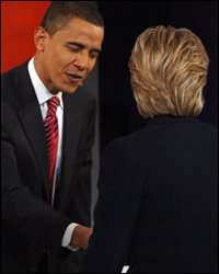 Barack Obama and Hillary Clinton