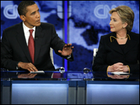 Barack Obama and Hillary Clinton