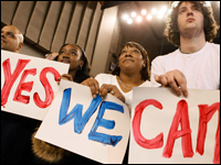 Obama crowd at rally