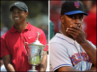 Tiger Woods and Wilie Randolph