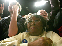 Obama Supporters Cheer