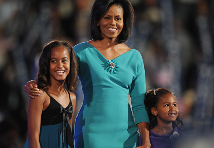 Michelle Obama With Daughters / Credit: Getty Images