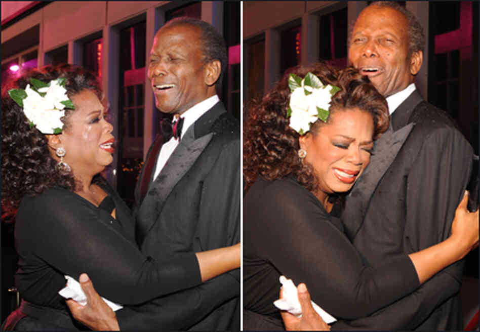 Oprah Winfrey and Sidney Poitier Oprah Winfrey and Sidney Poitier