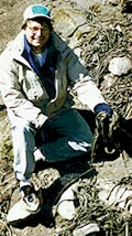 Alex Chadwick with Snakes