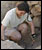 Digging at Athens archeological site