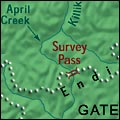 Detail of NGS map of Gates of the Arctic National Park