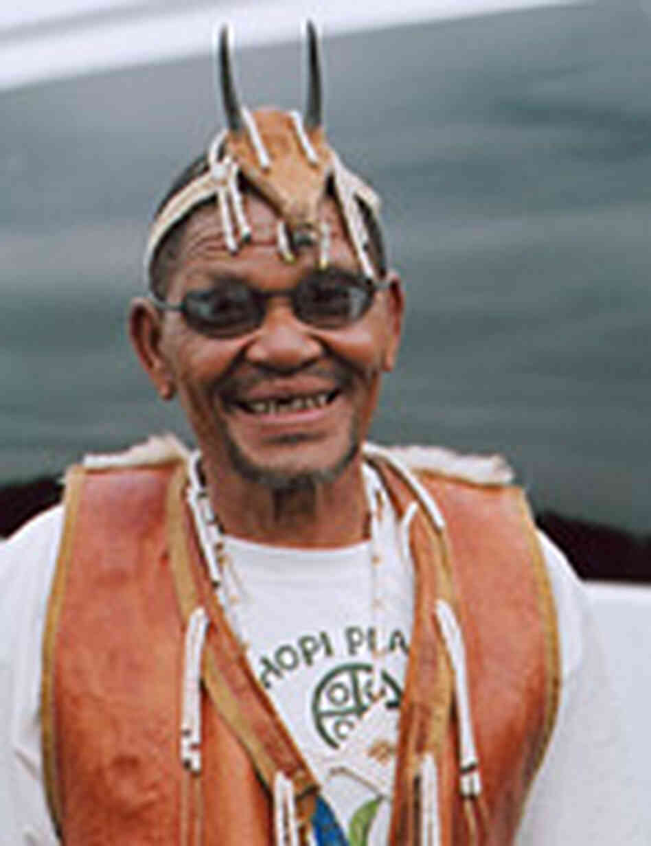 Roy Sesana, traditional Bushman healer Roy Sesana, traditional Bushman healer