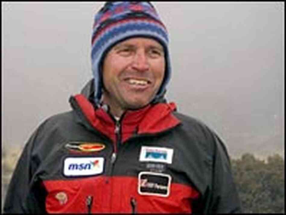 Ed Viesturs at Annapurna base camp in Nepal. Ed Viesturs at Annapurna base camp in Nepal.