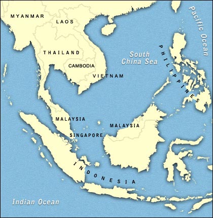 Map of Southeast Asia