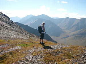A view from a nameless mountain pass in Gates Arctic National Park.
