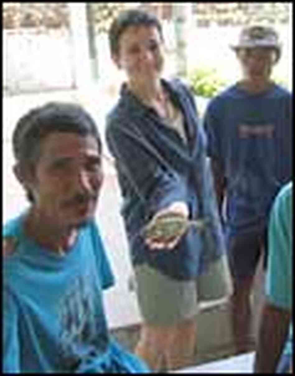 Sadavoy with tropical fish hunters in the Phillipines Sadavoy with tropical fish hunters in the Phillipines