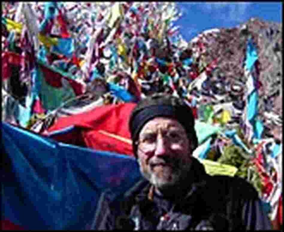 Bill McQuay and prayer flags