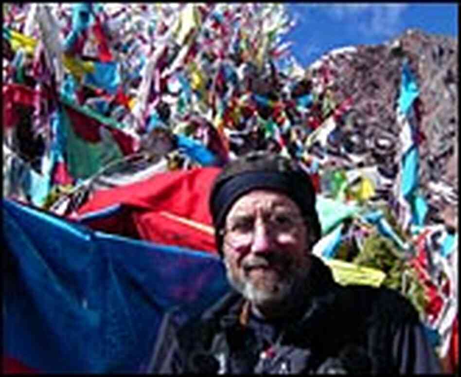 Bill McQuay and prayer flags