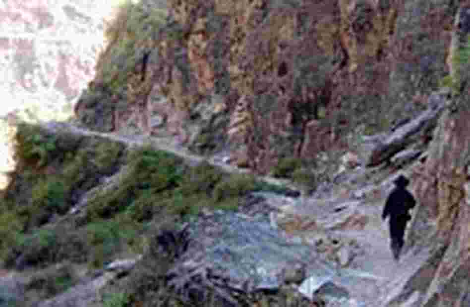 Following the descent from Shula Pass and the end of the foot pilgrimage