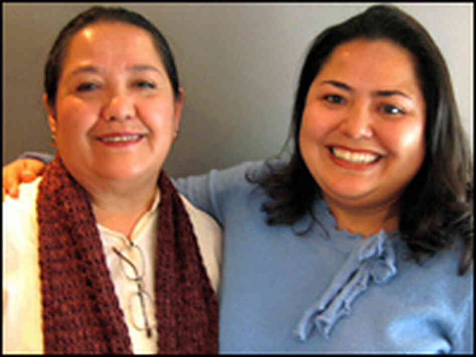 Blanca Alvarez and her daughter Connie visited a StoryCorps mobile booth in Los Angeles. Blanca Alvarez and her daughter Connie visited a StoryCorps mobile booth in Los Angeles.