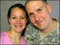 Lauren and Tom Nelson, at a StoryCorps mobile booth at Fort Bragg, N.C. Lauren and Tom Nelson, at a StoryCorps mobile booth at Fort Bragg, N.C.