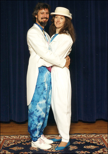 It's Magic:  Scott and Cathy Kohanek were married in the cafeteria of Kenwood Elementary School