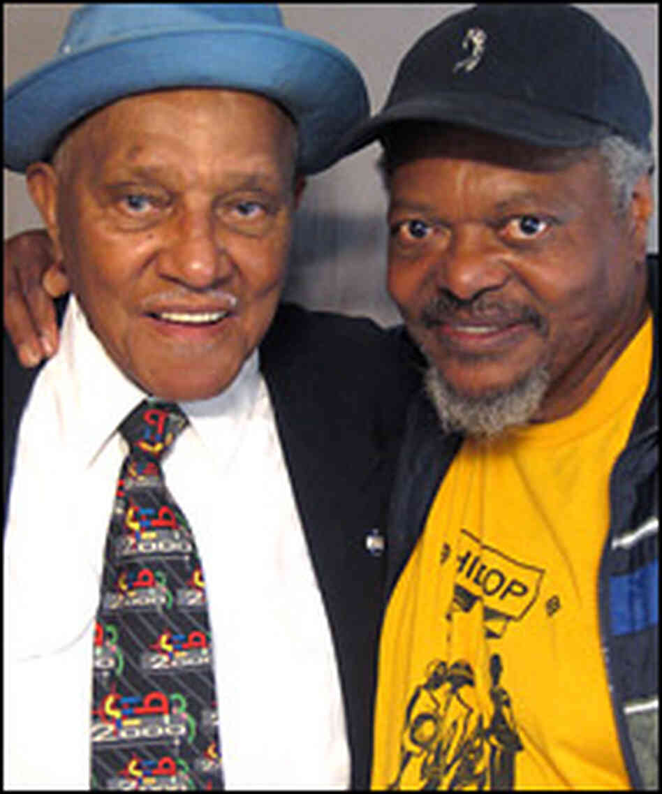 Henry Belcher, left, visited a StoryCorps mobile booth in Pittsburgh with his friend Major A Mason. Henry Belcher, left, visited a StoryCorps mobile booth in Pittsburgh with his friend Major A Mason.