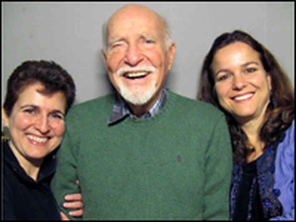 Priya Morganstern (left) and Bhavani Jaroff visited StoryCorps with their father, Ken Morganstern. Priya Morganstern (left) and Bhavani Jaroff visited StoryCorps with their father, Ken Morganstern.