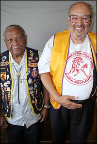 Larry Young and his friend Clyde Cleveland.