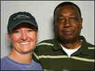Volunteer tutor Michelle Miller and her student, Joseph Buford.