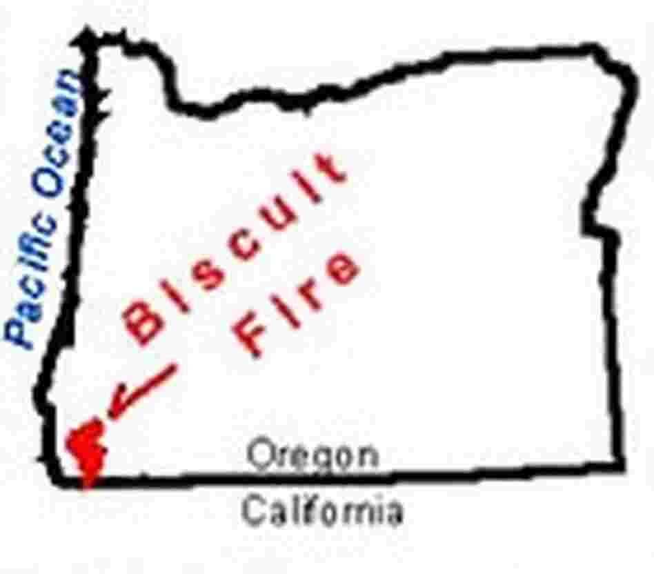 Biscuit Fire Map Biscuit Fire Map