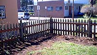 View with old fence