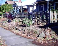 View of house with old fence