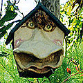 Whimsical Face Birdhouse