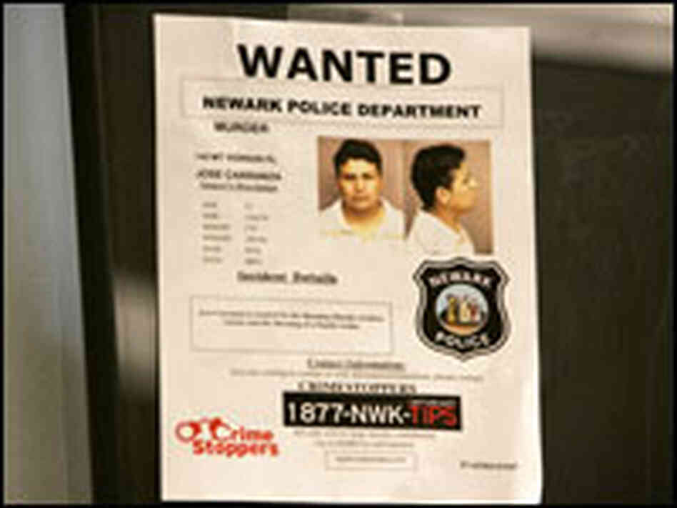 "Wanted" poster for suspect in Newark attacks "Wanted" poster for suspect in Newark attacks