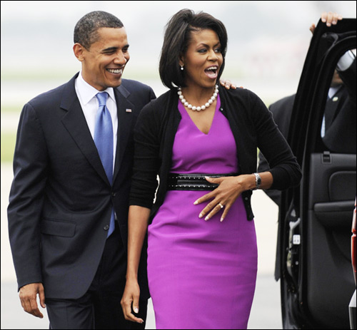 Michelle and Barack Obama. EMMANUEL DUNAND/AFP/Getty Images
