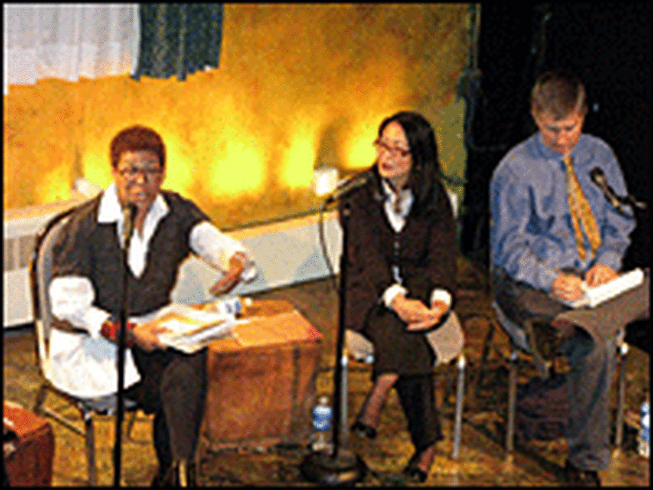 Michel Martin (L), Mary-Kim Arnold, James Campbell Michel Martin (L), Mary-Kim Arnold, James Campbell