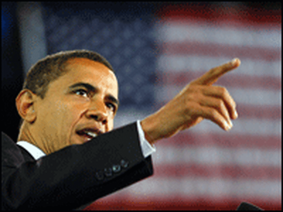Democratic presidential nominee Sen. Barack Obama