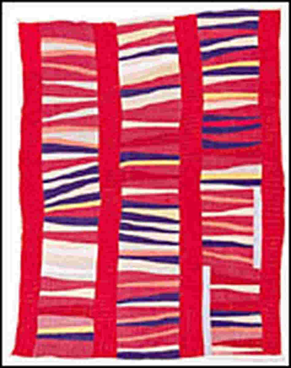 Bars and String-Piece Columns, 1950s, cotton, 95x76 inches, by Jessie T. Pettway (b. 1929) Bars and String-Piece Columns, 1950s, cotton, 95x76 inches, by Jessie T. Pettway (b. 1929)