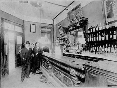 Bar at 761 Baronne St. in New Orleans Circa 1910