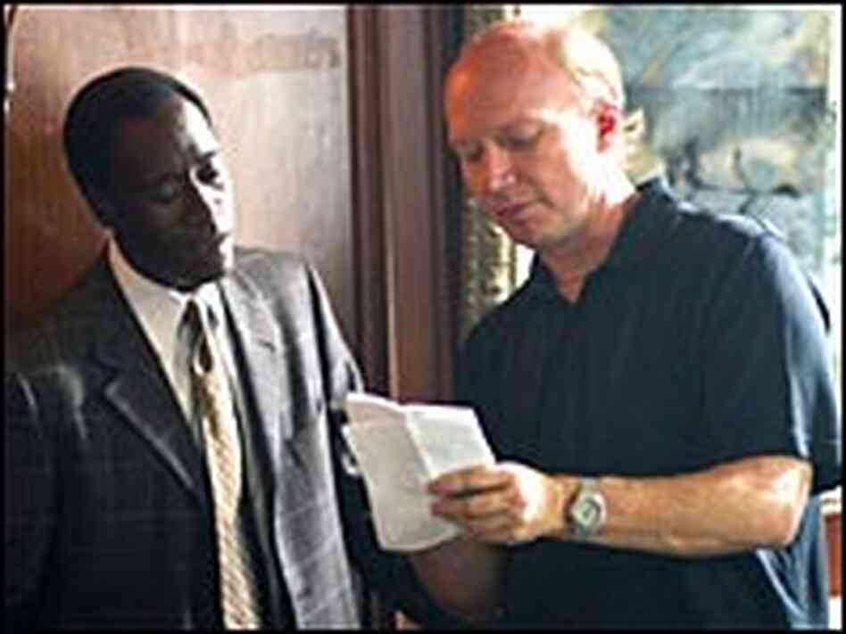 'Crash' writer-director Paul Haggis (right) and actor Don Cheadle 'Crash' writer-director Paul Haggis (right) and actor Don Cheadle