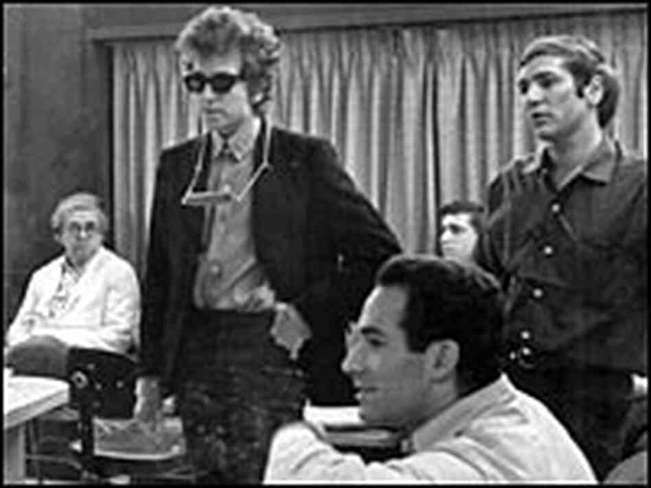 Playback: Bob Dylan, musicians and engineers during the recording of 'Like a Rolling Stone' Playback: Bob Dylan, musicians and engineers during the recording of 'Like a Rolling Stone'
