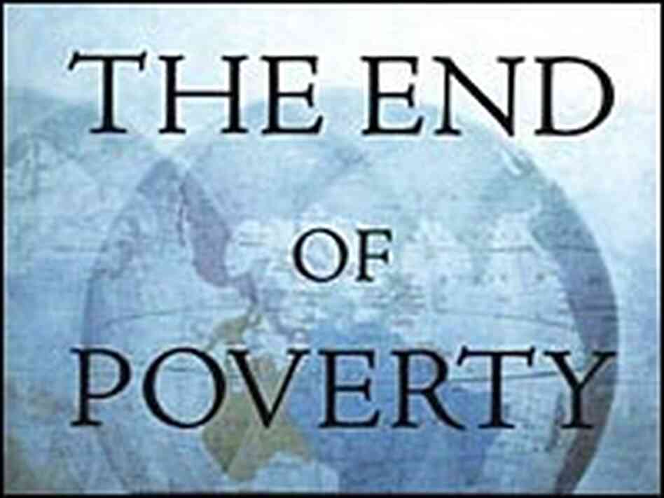 Detail from the cover of 'The End of Poverty' Detail from the cover of 'The End of Poverty'