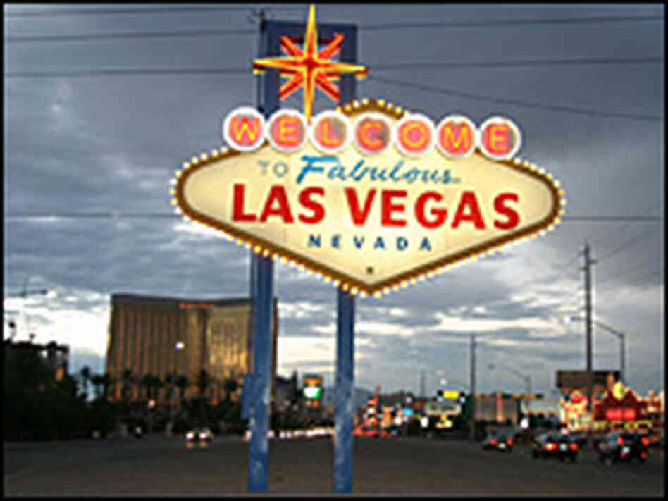 The famous Las Vegas sign The famous Las Vegas sign