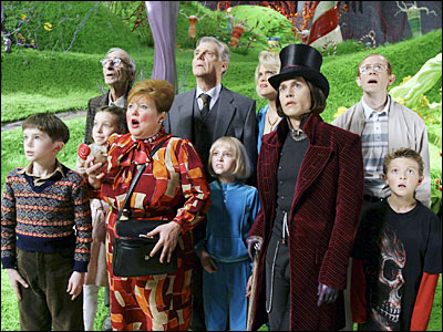 Scene from 'Charlie and the Chocolate Factory'