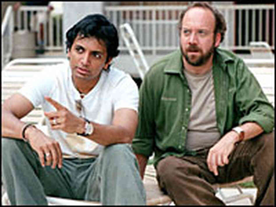 M. Night Shyamalan and Paul Giamatti M. Night Shyamalan and Paul Giamatti
