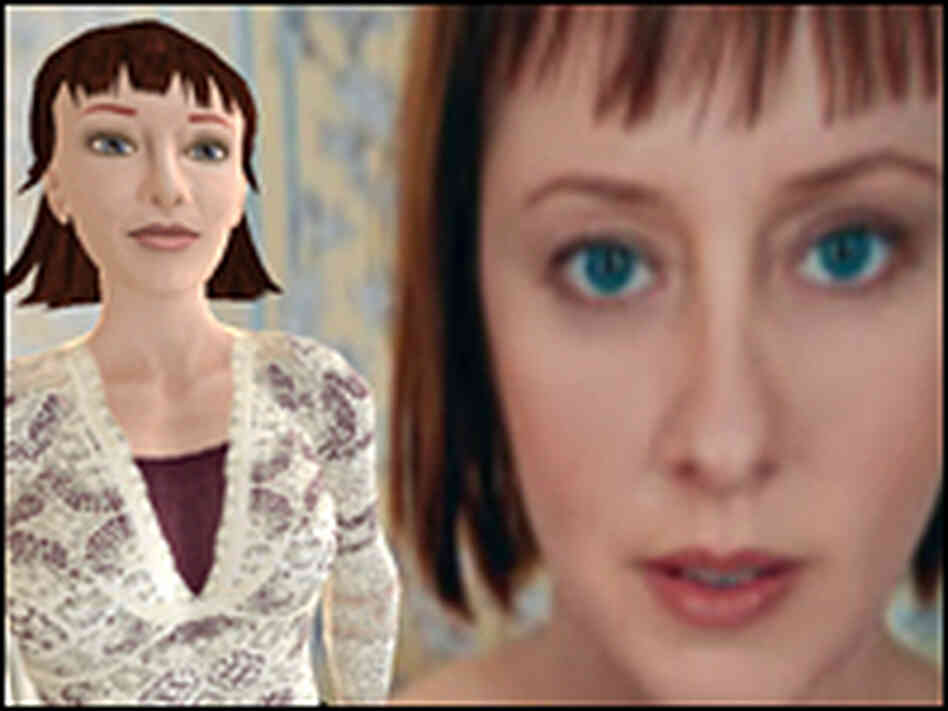 Suzanne Vega's avatar (left), and the real thing. Suzanne Vega's avatar (left), and the real thing.