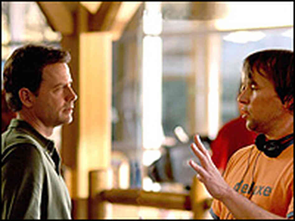 Greg Kinnear (left) and Director Richard Linklater on the set of Greg Kinnear (left) and Director Richard Linklater on the set of